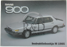 328161, Saab, 900, Instruction, Booklet, M1985
