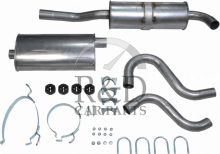 1357069, 1378341, 1378779, 31405111, 3531670, Volvo, 740, 940, Exhaust, Kit, From, Middle, Silencer, Without, Turbo, 740/940