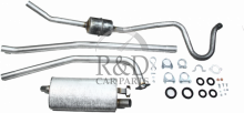 291140, 663456, 663795, 672876, Volvo, 120, Exhaust, System, B18, Single, Tube, Front, Pipe, Amazon, 220