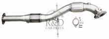 36000950, 36010052, VOK27625S, Volvo, V70, 3, Inch, Downpipe, Stainless, With, Racecat, 2.5t