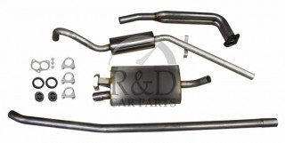 291130, 663456, 663753, 672196, VO30701, Volvo, 120, Stainless, Steel, Exhaust, System, Complete, Double, Downpipe, B18/b20, Amazon, 120/130