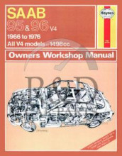 0198, Saab, 95/96/Sonett, Haynes, Owners, Manual, 95/96, V4, 1966-1976