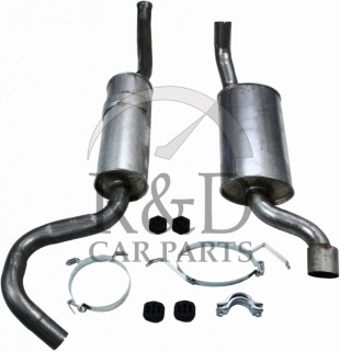 31372157, 31372158, Volvo, 960, S90, V90, Exhaust, System, From, Middle, Silencer, 6-cyl, 960/s90/v90