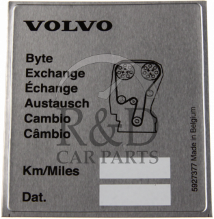 5927377, Volvo, All, Label, Replacing, Timing, Belt
