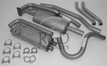 667982, 668510, 671800, 671823, 673224, VO31100, Volvo, 1800, Complete, Stainless, Steel, Exhaust, System, B18/b20, Double, Tube, Excl., Mounting, Kit, P1800