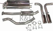 019-HBR, Volvo, S40, V50, Simons, 2,5, Inch, Stainless, Steel, Exhaust, System, T5, Awd, S40/v50