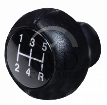 OBCWSG 5/6 Speed Car Shift Gear Knob Covered Real Leather,For SAAB 9 3 2003 2004 2005 2006 2007 2008 2012 