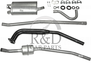 291130, 663456, 663753, 672196, Volvo, 120, Exhaust, System, With, Double, Tube, Downpipe, B18/b20, Amazon