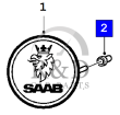 32020110, 6915706, Saab, 9-3, 900, 9000, Bus, Logo, 900kl/9000/900ng/9-3v1