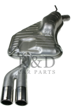 4754669, 5321666, Saab, 9-5, Exhaust, Muffler, V6, 3.0, With, Dubbel, Chrome, End, Piece