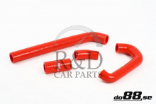 4444253, 4444261, 9138660, 9141854, 9187196, 9187204, Saab, 9-3, 900, Complement, Kit, Recirculation, Silicone, Red, 900/9-3, Turbo, 94-00